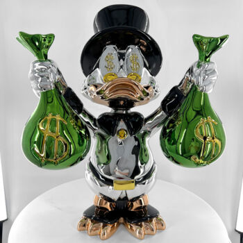 Sculpture intitulée "Billionaire Duck Si…" par Pieri Gallery (Pieri), Œuvre d'art originale, Résine