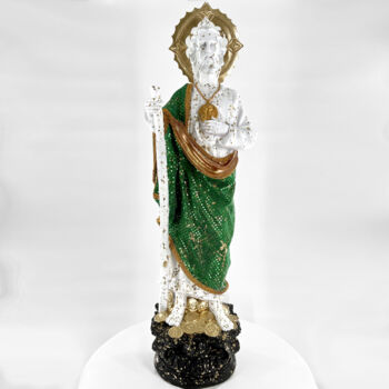 Rzeźba zatytułowany „San Judas Tadeo Edi…” autorstwa Pieri Gallery (Pieri), Oryginalna praca, Żywica