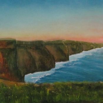 "Sunset at the Cliff…" başlıklı Tablo Pieropaintingart tarafından, Orijinal sanat, Petrol