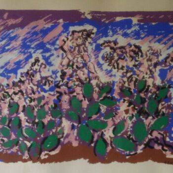 Pittura intitolato "Fichi di india" da Piero Gauli, Opera d'arte originale, Acrilico Montato su artwork_cat.