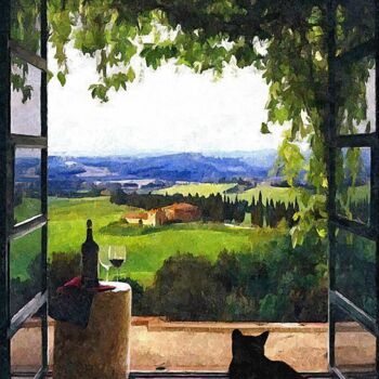 Painting titled "Toscana" by Pierre, Original Artwork