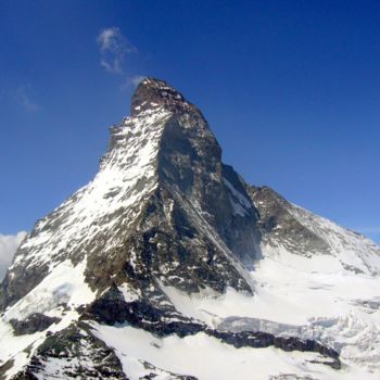 Arts numériques intitulée "Matterhorn" par Pierre-André Doriot, Œuvre d'art originale, Travail numérique 2D Monté sur Alumin…