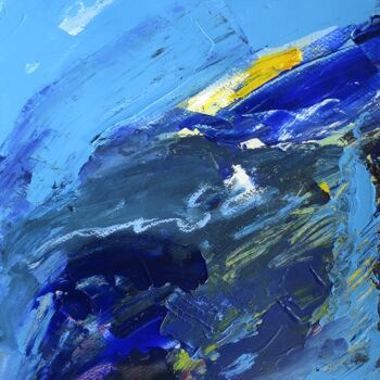 Pintura titulada "Trois couleurs bleu…" por Pierre-Alain Mathieu, Obra de arte original, Acrílico