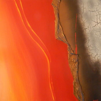 Pintura intitulada "Stromboli" por Pierre-Alain Troyon, Obras de arte originais, Acrílico