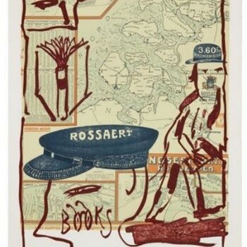 Отпечатки и Гравюры под названием "Rossaert" - Pierre Alechinsky, Подлинное произведение искусства, Литография