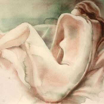 Painting titled "REPOS" by Pierre Alix, Original Artwork