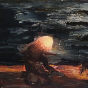 绘画 标题为“Eclipse” 由Pierre Ann Dargent, 原创艺术品, 油