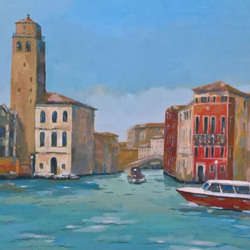Peinture intitulée "Venise" par Pierre Gueroult, Œuvre d'art originale, Acrylique