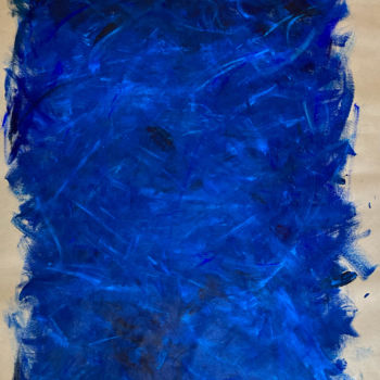 Peinture intitulée "Bleus" par Pierre Aubisse, Œuvre d'art originale, Acrylique