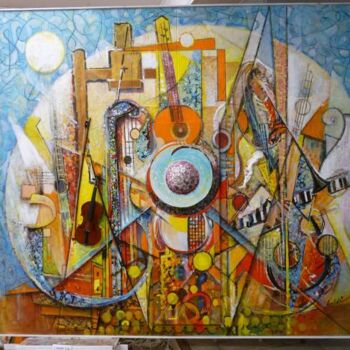 Painting titled "Tourbillon" by Pierre Baldi, Original Artwork