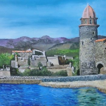 Painting titled "COLLIOURE" by Pierre Barcelo, Original Artwork, Oil