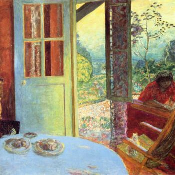 Pintura titulada "Salle à manger à la…" por Pierre Bonnard, Obra de arte original, Oleo