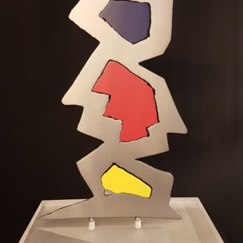 Skulptur mit dem Titel "PICCASO" von Pierre Bouvet, Original-Kunstwerk