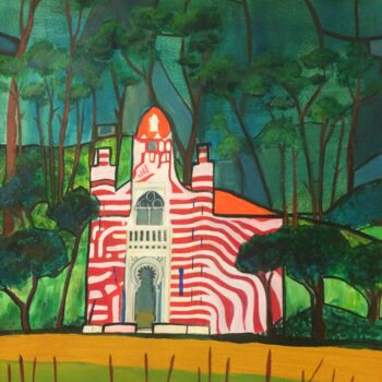 Painting titled "La Chapelle de la V…" by Pierre Carret, Original Artwork, Acrylic