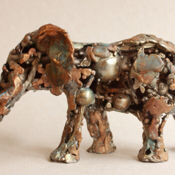 Escultura intitulada "Elephant vital ener…" por Pierre Duc, Obras de arte originais, Bronze