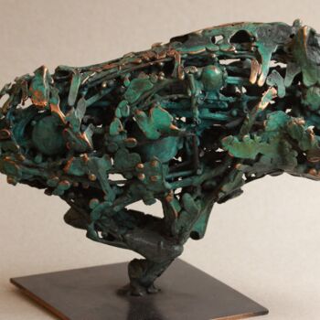 Escultura intitulada "The vital energy of…" por Pierre Duc, Obras de arte originais, Bronze