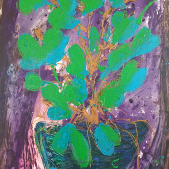 Peinture intitulée "Fleurs 4" par Pierre Duprat, Œuvre d'art originale, Acrylique Monté sur Châssis en bois