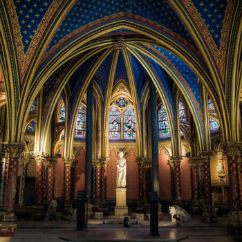 Fotografia intitulada "La Sainte Chapelle 3" por Pierre Duquoc, Obras de arte originais, Fotografia digital