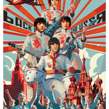 Arte digital titulada "Back in the USSR" por Pierre Duquoc, Obra de arte original, Trabajo Digital 2D