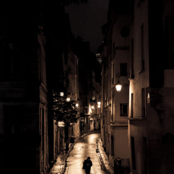 Fotografia intitulada "Bièvres Street" por Pierre Duquoc, Obras de arte originais, Fotografia digital