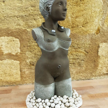 Sculpture intitulée "Punky" par Pierre Florence, Œuvre d'art originale, Terre cuite