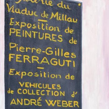 Malarstwo zatytułowany „FRESQUES - Véhicule…” autorstwa Ferraguti  Pierre-Gilles, Oryginalna praca, Olej