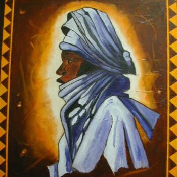 Painting titled "TOUAREG" by Pierre Isaac Gozlan, Original Artwork