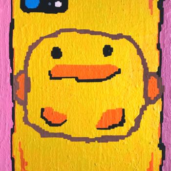 Pintura intitulada "Phone" por Pierre Guignard, Obras de arte originais, Acrílico