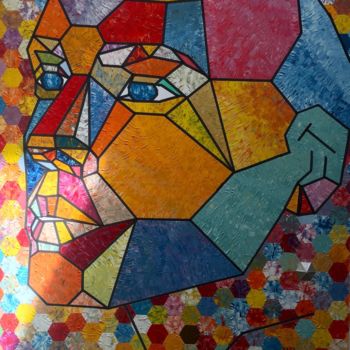 Pintura titulada "Colored Guy" por Pierre Joseph, Obra de arte original, Oleo