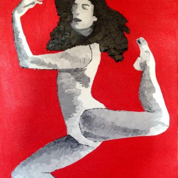 Pintura intitulada "La danseuse de l'ar…" por Pierre Joseph, Obras de arte originais, Óleo