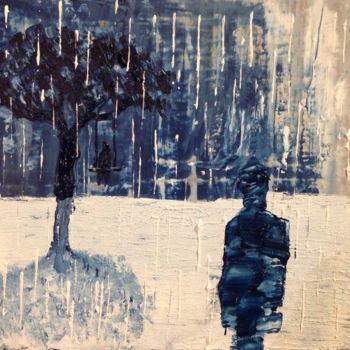 Картина под названием "Une silhouette inco…" - Pierre Joseph, Подлинное произведение искусства, Масло