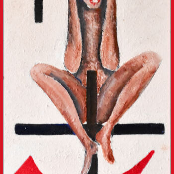 Peinture intitulée "christ" par Pierre Laurent Tichadou, Œuvre d'art originale, Huile