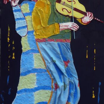 Peinture intitulée "les musiciens" par Pierre Laurent Tichadou, Œuvre d'art originale, Huile