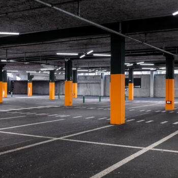 Photography titled "Underground Parking" by Pierre Leccia, Original Artwork, Non Manipulated Photography