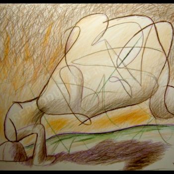 Dibujo titulada "Le désespoir  (The…" por Pierre-Louis Torres, Obra de arte original, Pastel