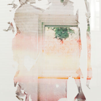 Collages intitolato "Chambre" da Pierre-Marie Berberian, Opera d'arte originale, Collages Montato su Plexiglass