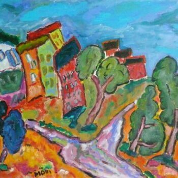 Peinture intitulée "En Provence" par Pierre Mori, Œuvre d'art originale, Huile