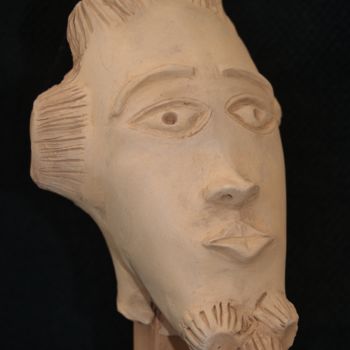 Sculpture titled "stylnok homme" by Pierre Morice, Original Artwork, Terra cotta