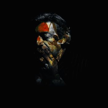 Digital Arts titled "Gainsbourg" by Pierre Olié, Original Artwork, Digital Painting Mounted on Wood Stretcher frame