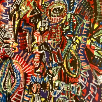 Pintura titulada "Brut Maya" por Pierre Olié, Obra de arte original, Impresión digital