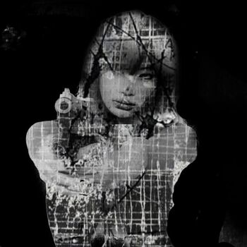 "Gun ink black" başlıklı Tablo Pierre Olié tarafından, Orijinal sanat, Dijital baskı