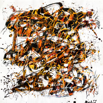 Painting titled "Murex media yellow…" by Pierre Olié, Original Artwork, Digital Print