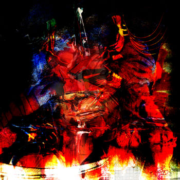 Pittura intitolato "daredevil-web.jpg" da Pierre Olié, Opera d'arte originale