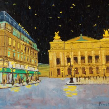 "Opera de Paris" başlıklı Tablo Pierre Paszkowski tarafından, Orijinal sanat, Petrol Ahşap Sedye çerçevesi üzerine monte edi…