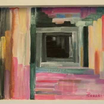 Painting titled "porte d'Aphrodite 2…" by Pierre Paszkowski, Original Artwork, Oil