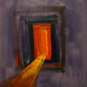 Painting titled "Porte d'Aphrodite 2…" by Pierre Paszkowski, Original Artwork, Oil