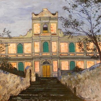 Painting titled "La Casa dell'Agrono…" by Pierre Paszkowski, Original Artwork, Oil