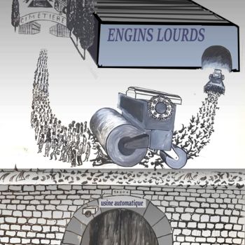 Arts numériques intitulée "ENGINS" par Pierre Peytavin, Œuvre d'art originale, Travail numérique 2D