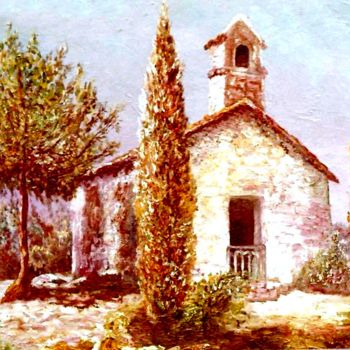 Digitale Kunst mit dem Titel "Chapelle de montagne" von Pierre Peytavin, Original-Kunstwerk, 2D digitale Arbeit