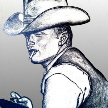 Digital Arts titled "James Dean" by Pierre Peytavin, Original Artwork, 2D Digital Work